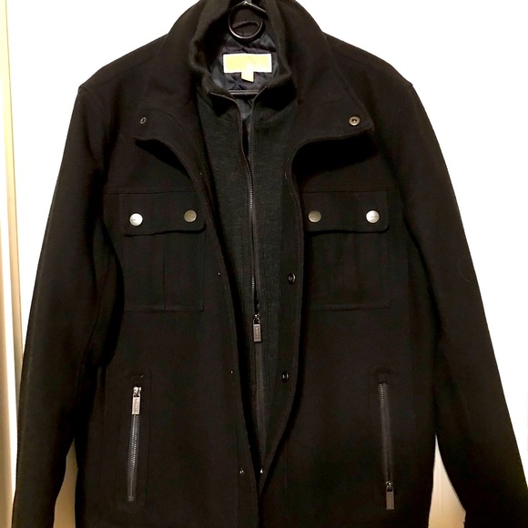 Michael Kors Wool Black Jacket, size Medium - Picture 1 of 15